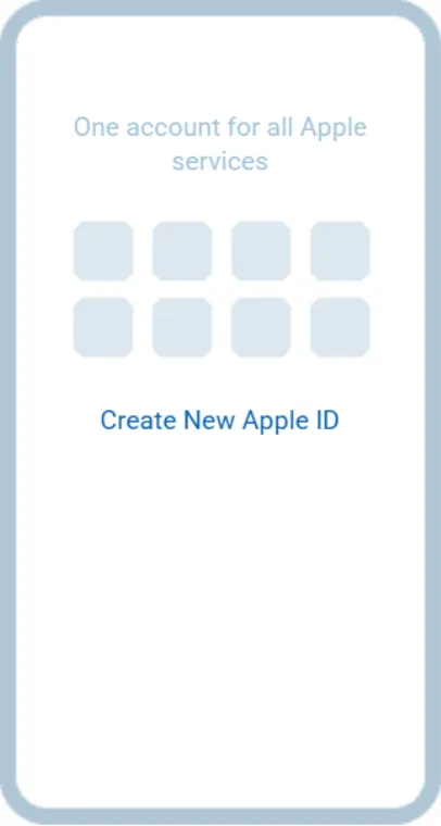 Create new Apple ID if you get an error message