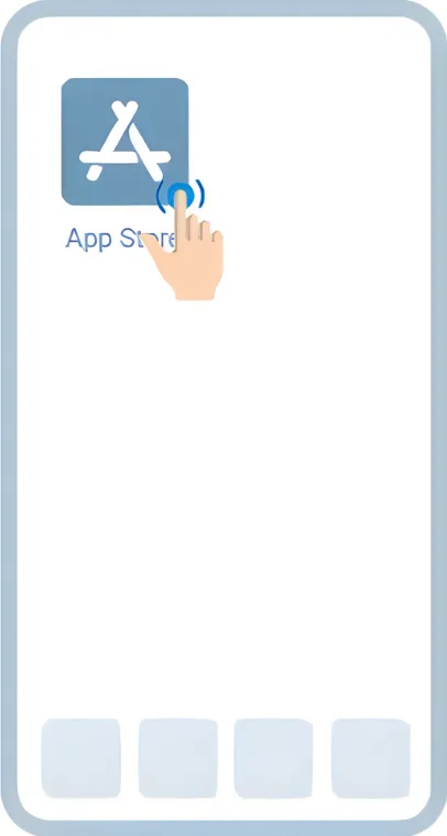 Open the App Store on your iPhone