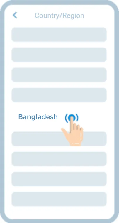 Select Bangladesh from the country list